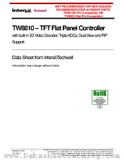 TW8810C datasheet pdf Intersil