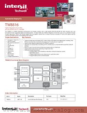 TW8816 datasheet pdf Intersil