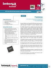TW9906 datasheet pdf Intersil