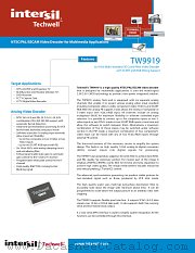 TW9919 datasheet pdf Intersil