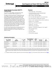 X9118 datasheet pdf Intersil
