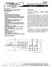 X9261 datasheet pdf Intersil