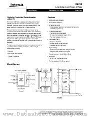 X9315 datasheet pdf Intersil