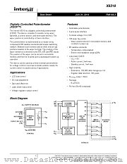 X9319 datasheet pdf Intersil