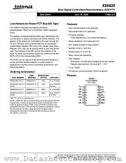 X95820 datasheet pdf Intersil