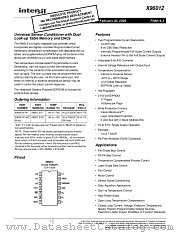 X96012 datasheet pdf Intersil