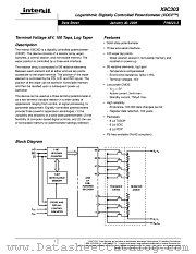 X9C303 datasheet pdf Intersil