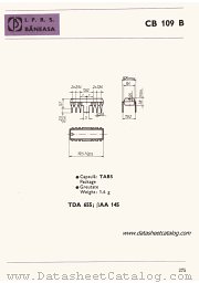 CB109B-TABS datasheet pdf IPRS Baneasa
