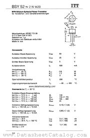 2N1420 datasheet pdf ITT Semiconductors