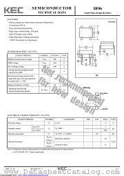 DF06 datasheet pdf Korea Electronics (KEC)