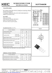 KGF75N60KDB datasheet pdf Korea Electronics (KEC)