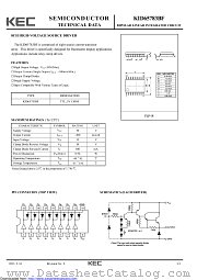 KID65783BF datasheet pdf Korea Electronics (KEC)