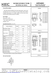 KP8N60D datasheet pdf Korea Electronics (KEC)