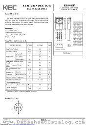 KP8N60F datasheet pdf Korea Electronics (KEC)