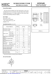 KPS8N60D datasheet pdf Korea Electronics (KEC)