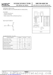 KRC111 datasheet pdf Korea Electronics (KEC)