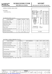 KTC2027 datasheet pdf Korea Electronics (KEC)