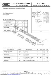 KTC3708U datasheet pdf Korea Electronics (KEC)