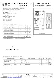 MBRF20U100CTA datasheet pdf Korea Electronics (KEC)