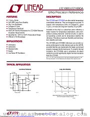 LTZ1000CH datasheet pdf Linear Technology