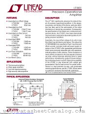 LT1001CS8#TRPBF datasheet pdf Linear Technology
