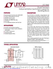 LTC1043CSW datasheet pdf Linear Technology