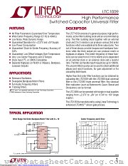 LTC1059CN#PBF datasheet pdf Linear Technology