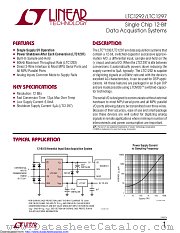 LTC1297DCN8#PBF datasheet pdf Linear Technology