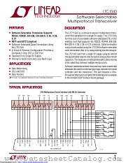 LTC1343CGW#TR datasheet pdf Linear Technology