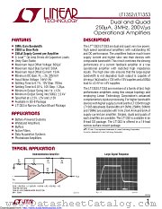 LT1352IN8#PBF datasheet pdf Linear Technology