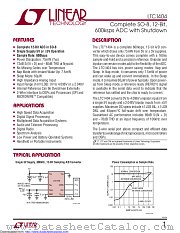 LTC1404IS8#TR datasheet pdf Linear Technology