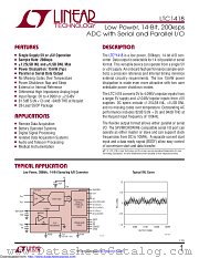 LTC1418ACG#PBF datasheet pdf Linear Technology