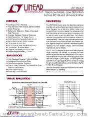 LTC1562CG-2#TRPBF datasheet pdf Linear Technology