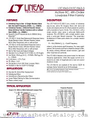 LTC1563 datasheet pdf Linear Technology
