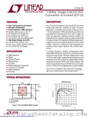 LT1613CS5#TRMPBF datasheet pdf Linear Technology