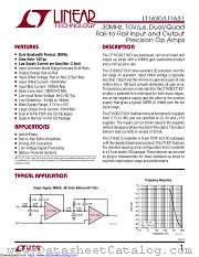 LT1630IN8#PBF datasheet pdf Linear Technology