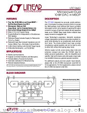 LTC1661CMS8#TRPBF datasheet pdf Linear Technology