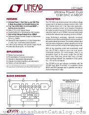 LTC1662CMS8#TRPBF datasheet pdf Linear Technology