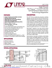 LTC1775IS#TRPBF datasheet pdf Linear Technology