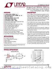 LT1809IS6 datasheet pdf Linear Technology