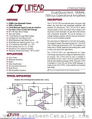 LT1814IS#TRPBF datasheet pdf Linear Technology