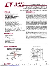 LT1815CS5#TRMPBF datasheet pdf Linear Technology