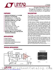 LT1920IN8#PBF datasheet pdf Linear Technology