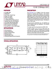 LTC2153CUJ-12#PBF datasheet pdf Linear Technology