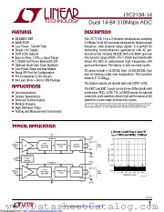 LTC2158IUP-14#PBF datasheet pdf Linear Technology