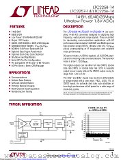 LTC2256IUJ-14#TRPBF datasheet pdf Linear Technology
