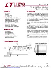 LTC2259IUJ-16#TRPBF datasheet pdf Linear Technology