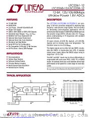 LTC2261IUJ-12#TRPBF datasheet pdf Linear Technology