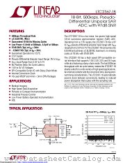 LTC2367CDE-18#TRPBF datasheet pdf Linear Technology