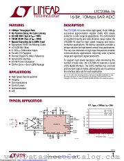LTC2386CUH-16#TRPBF datasheet pdf Linear Technology